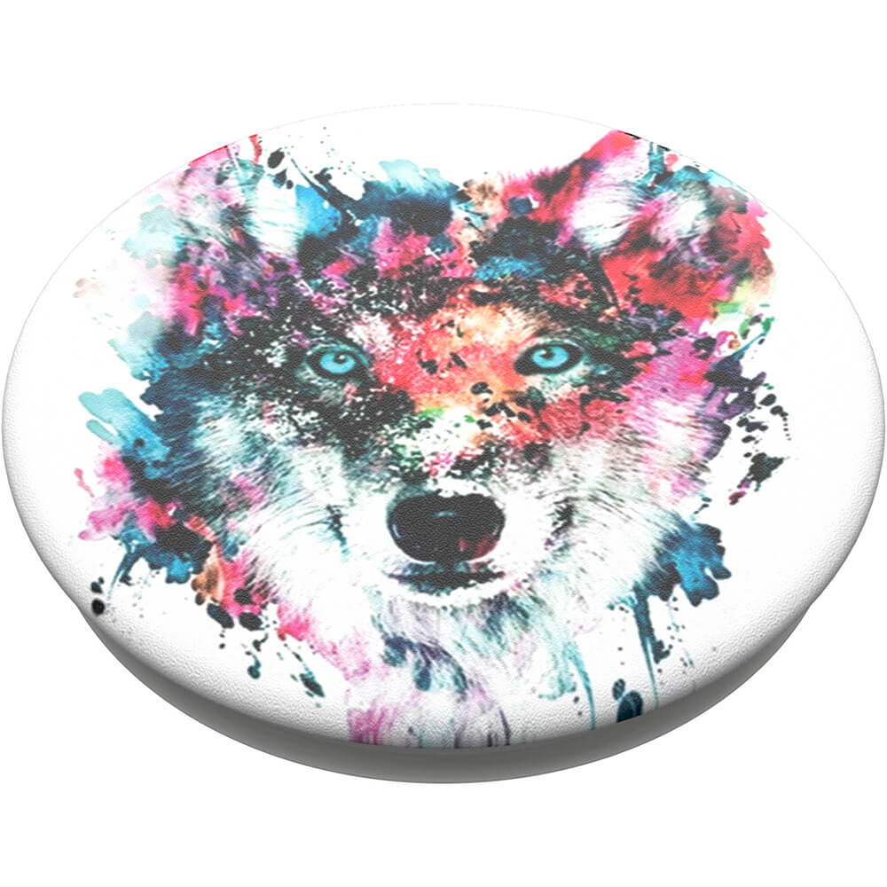 PopSockets POPSOCKETS Wolf Avtagbart Grip med Ställfunktion