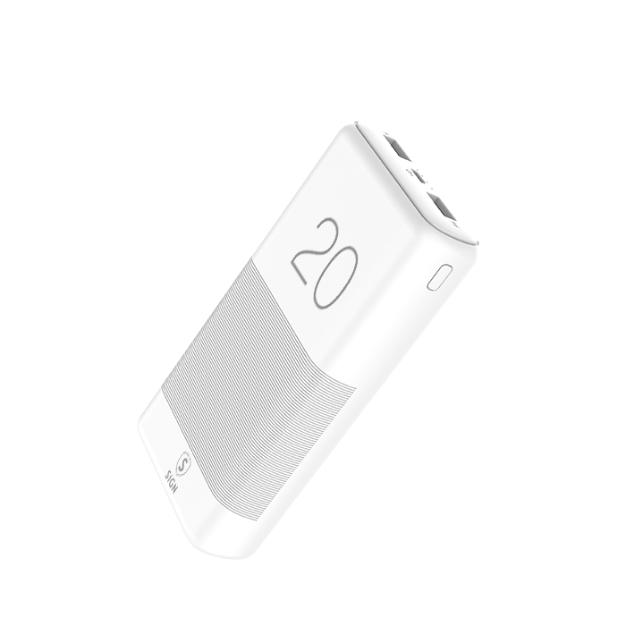 SiGN SiGN Extremt Kraftfull QC Powerbank 20000 mAh 21A - Vit