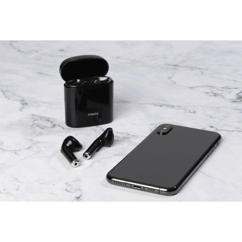 UTGATT1 Streetz TWS-0007 True Wireless Grand semi-in-ear, fodral, Blk