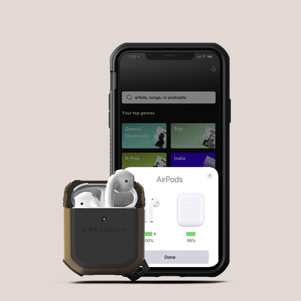 VERUS VRS DESIGN Active Skal Apple Airpods - Sahara Khaki