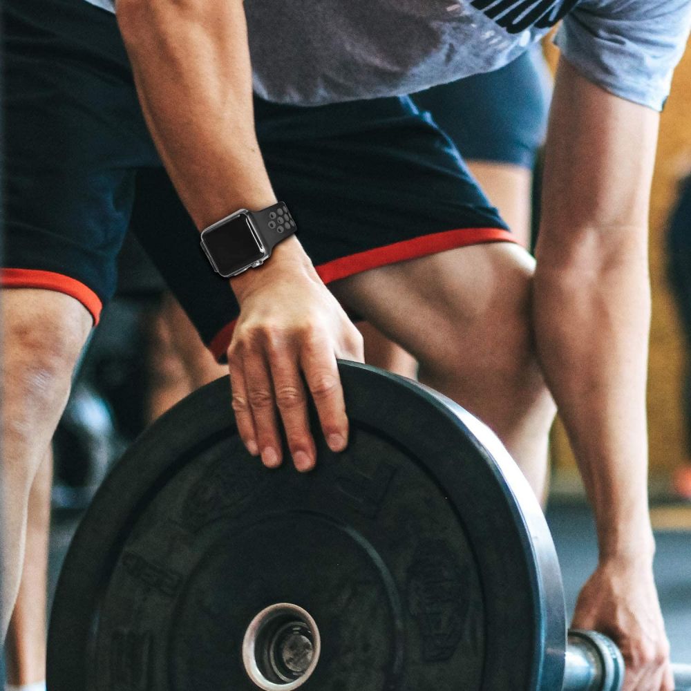 Tech-Protect Tech-Protect Softband Apple Watch 4/5/6/7/8/SE/Ultra (42/44/45/49mm) Svart/Grå