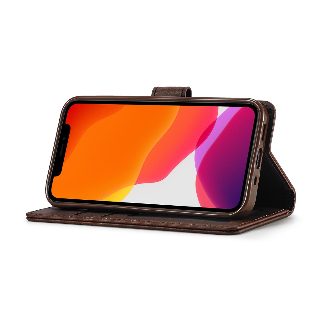 LC.imeeke LC.IMEEKE Läder Plånboksfodral iPhone 12 Pro Max - Coffee