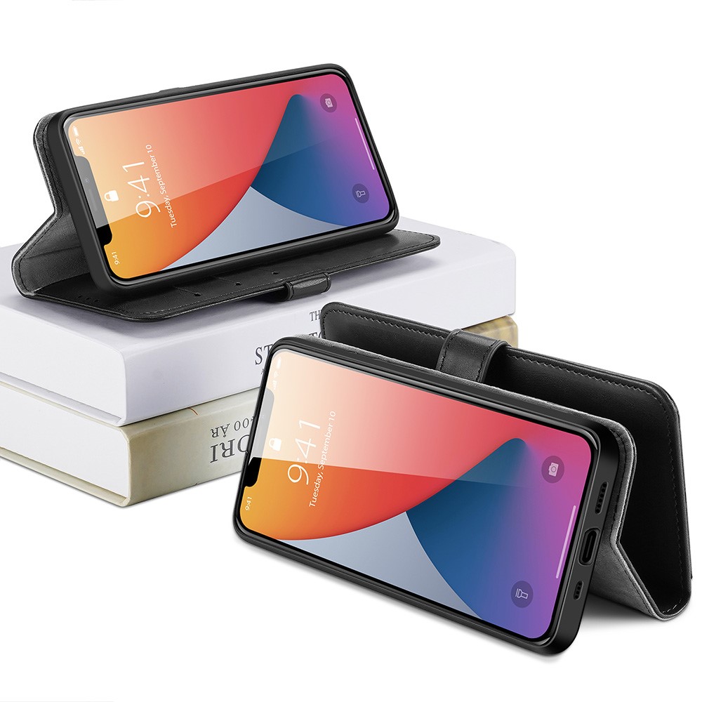 Dux Ducis Dux Ducis Läder Plånboksfodral iPhone 12 Pro Max - Svart