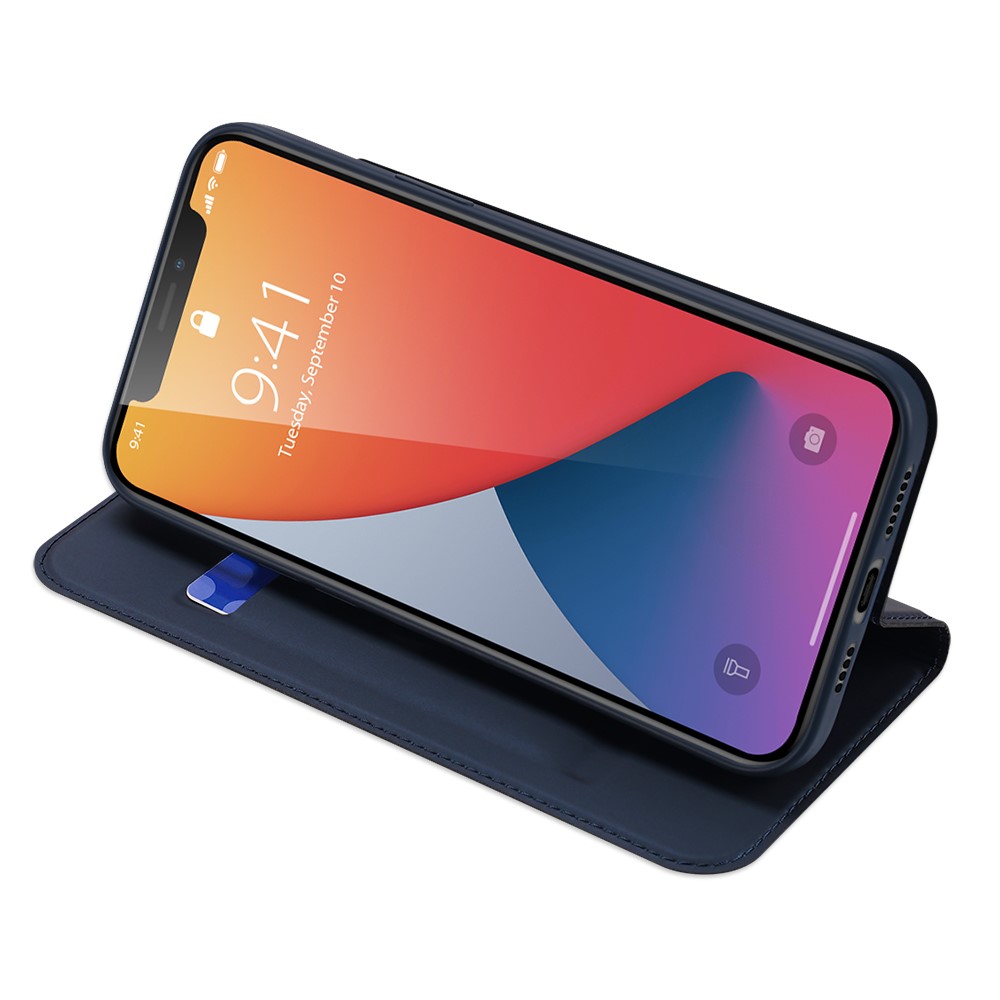 Dux Ducis Dux Ducis PU Läder Plånboksfodral iPhone 12 Pro Max - Blå