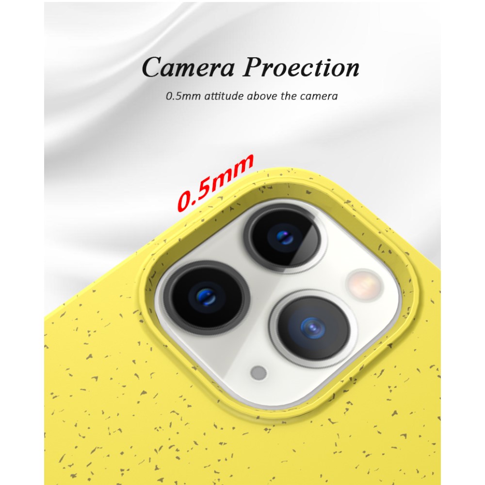 OEM Wheat Straw Eco-Vänling Mobilskal iPhone 12 Pro Max - Röd