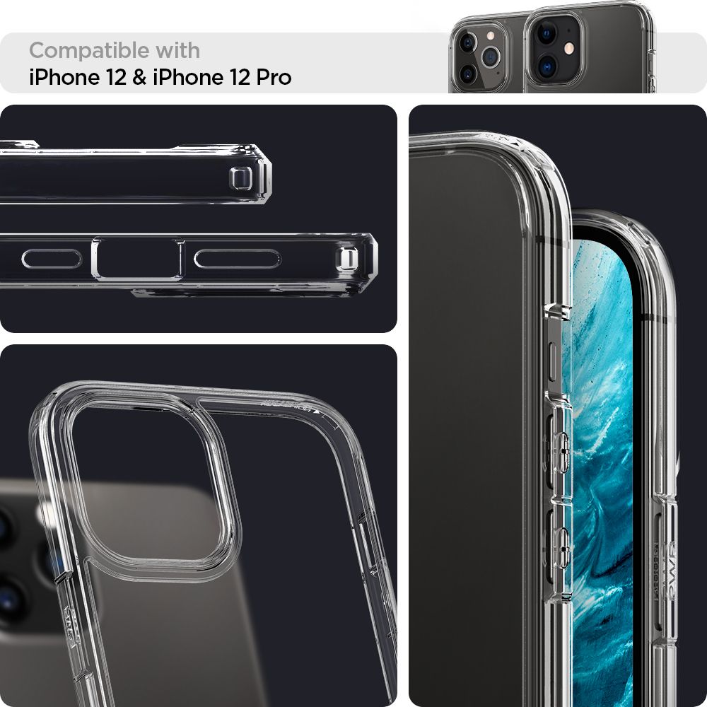 Spigen SPIGEN Ultra Hybrid iPhone 12 & 12 Pro - Crystal Clear