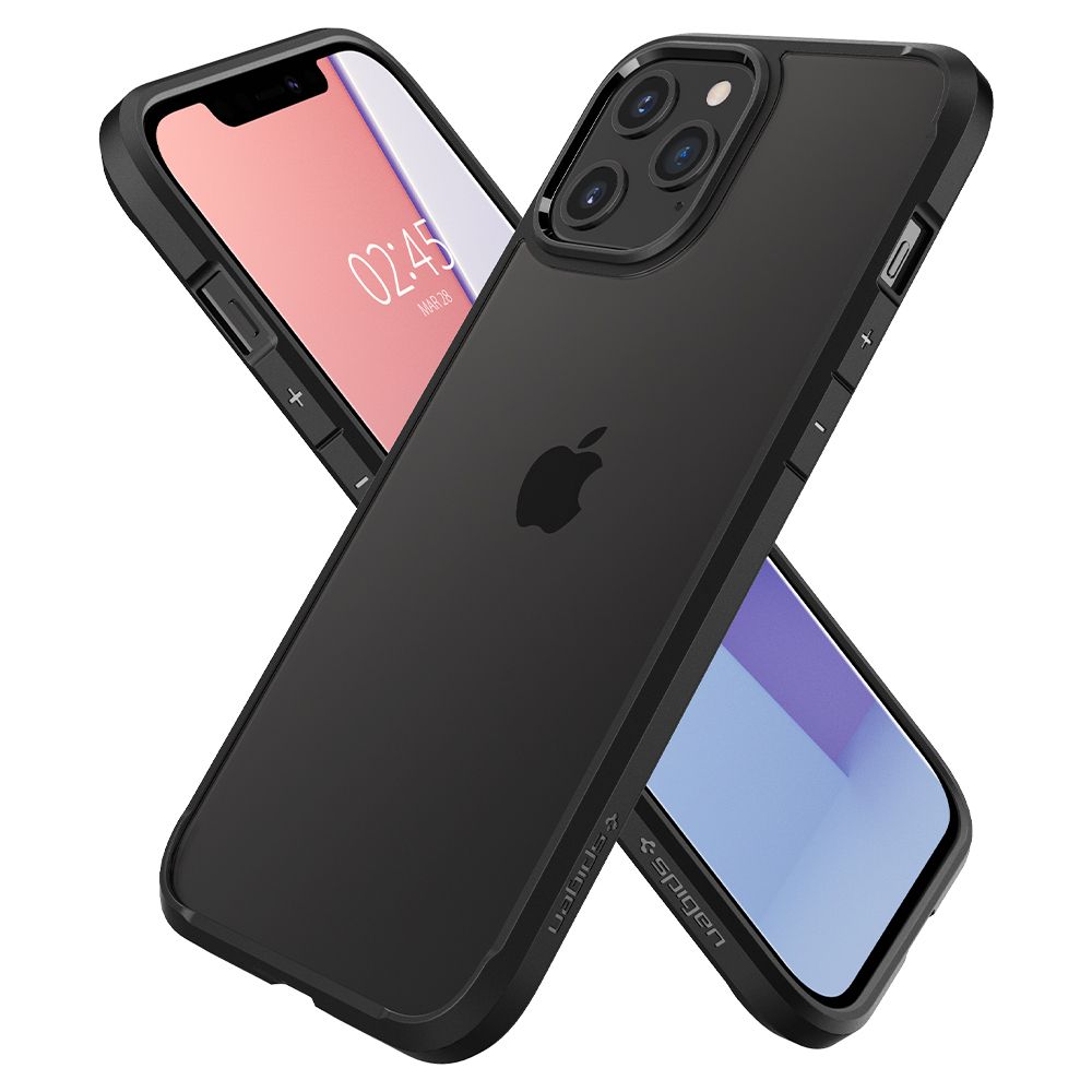 Spigen SPIGEN Ultra Hybrid iPhone 12 & 12 Pro - Matte Black