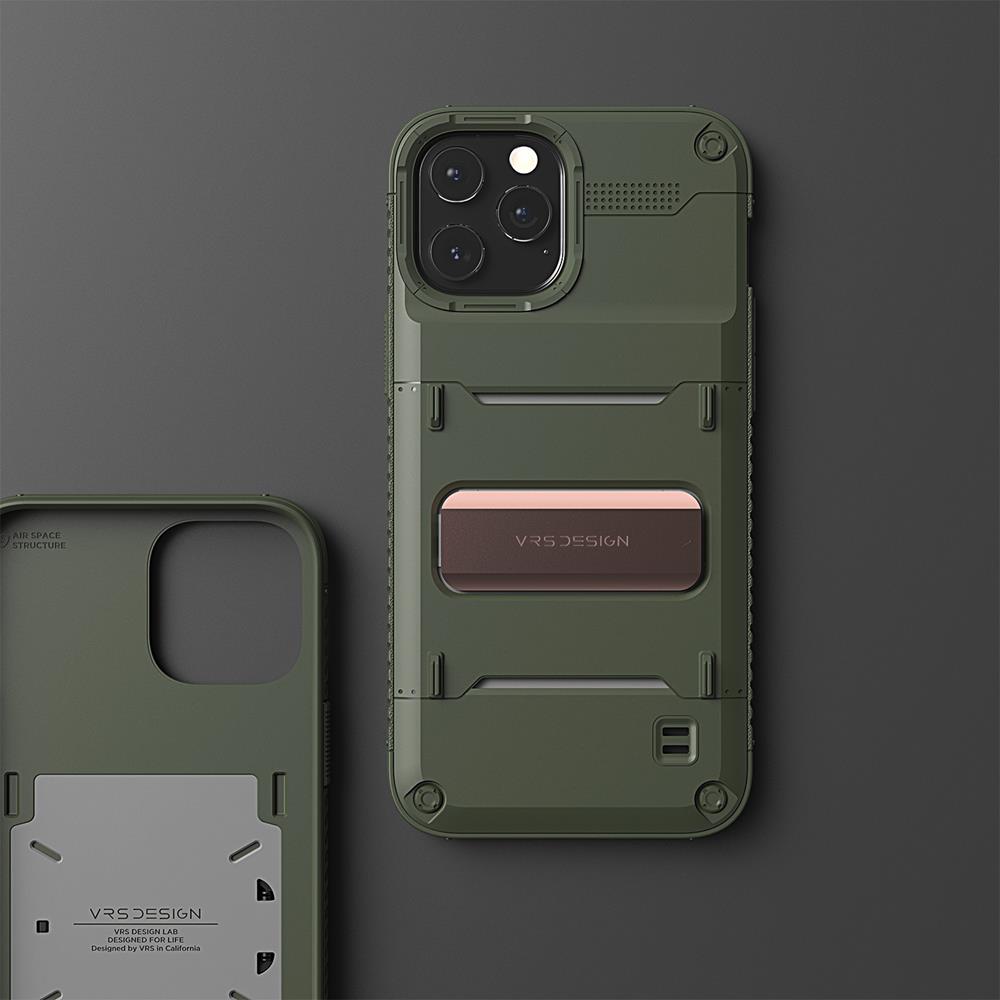 VERUS VRS DESIGN Damda QuickStand Skal iPhone 12 Mini - Bronze Grön