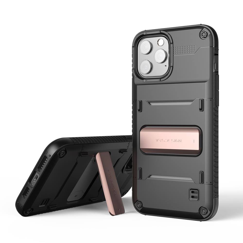 VERUS VRS DESIGN Damda QuickStand iPhone 12 Pro Max Skal - Svart Bronze