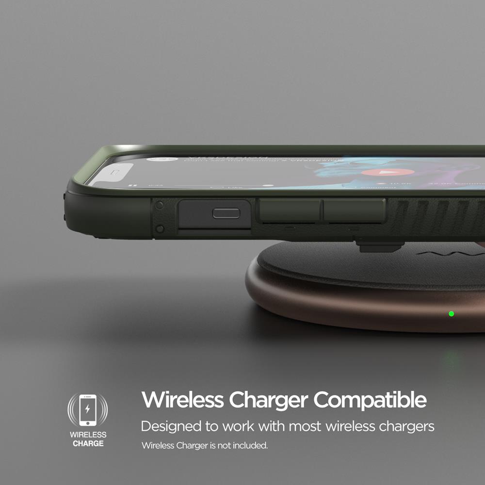 VERUS VRS DESIGN Damda QuickStand Skal iPhone 12 Pro Max - Grön Bronze