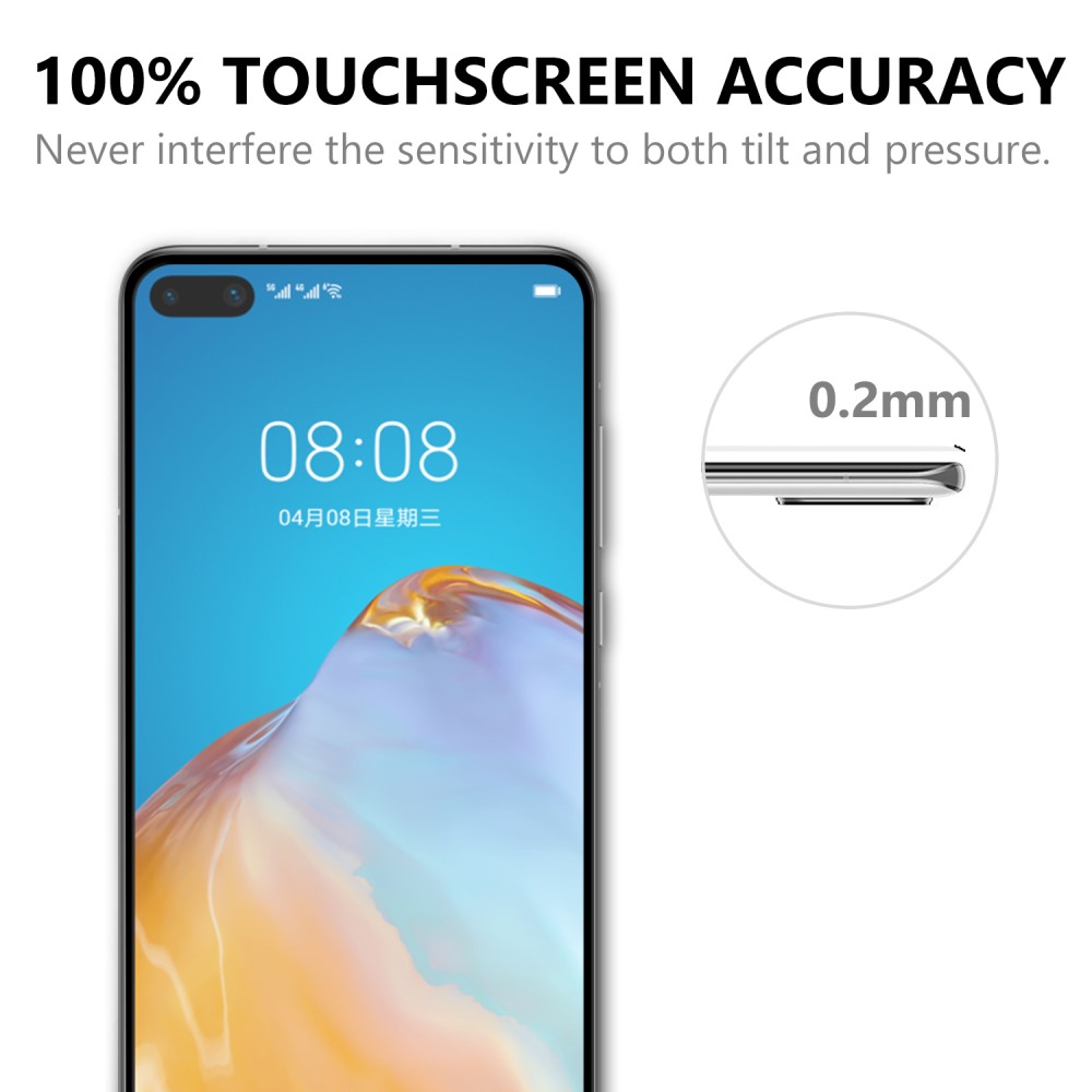 OEM Full-Fit Härdat Glas Skärmskydd till Huawei P40 Pro