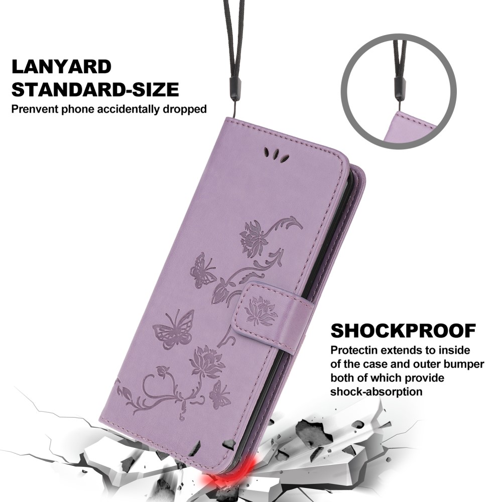 OEM Butterfly Plånboksfodral till Huawei P40 Pro - Lila