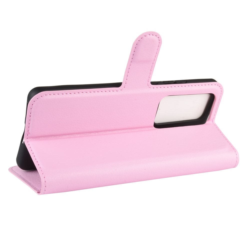 OEM Litchi Plånboksfodral till Huawei P40 - Rosa