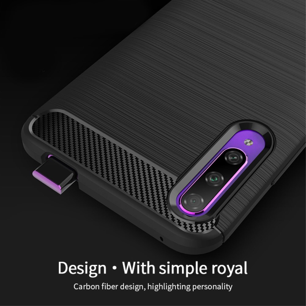 Mofi MOFI Carbon Fiber Mobilskal Huawei P Smart Pro - Svart