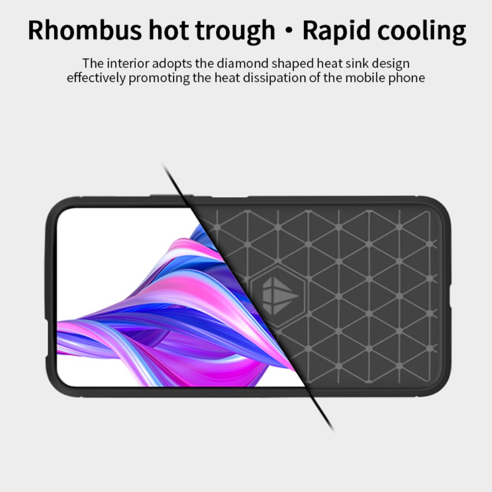 Mofi MOFI Carbon Fiber Mobilskal Huawei P Smart Pro - Svart