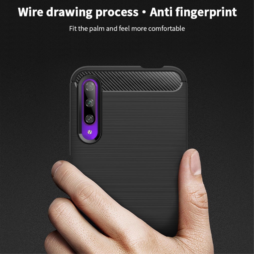 Mofi MOFI Carbon Fiber Mobilskal Huawei P Smart Pro - Svart