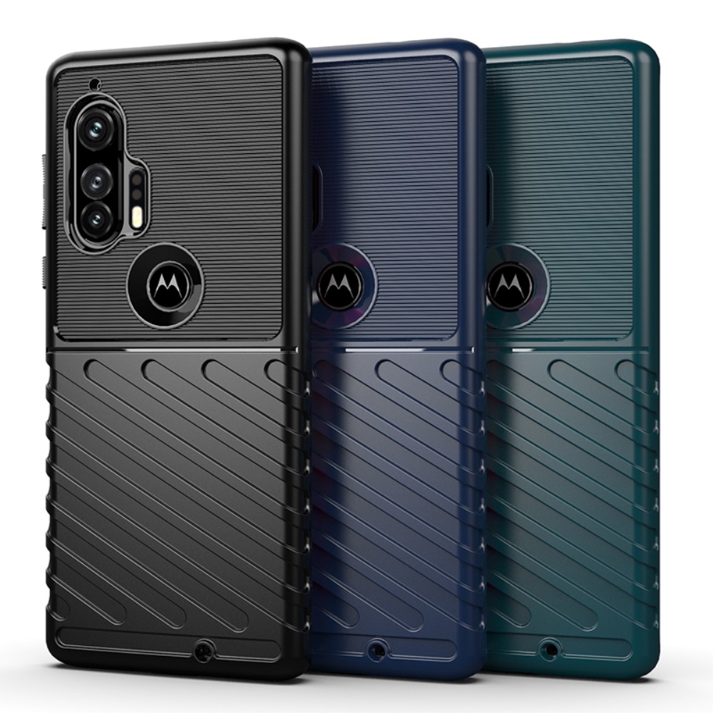 OEM Thunder Twill Texture Skal Motorola Edge Plus - Svart