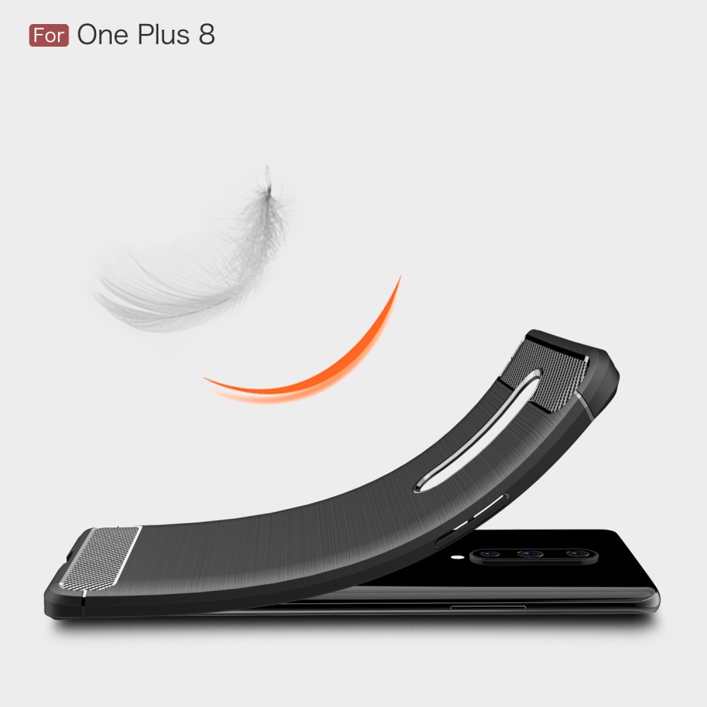 OEM Carbon Fibre Skal OnePlus 8 - Blå