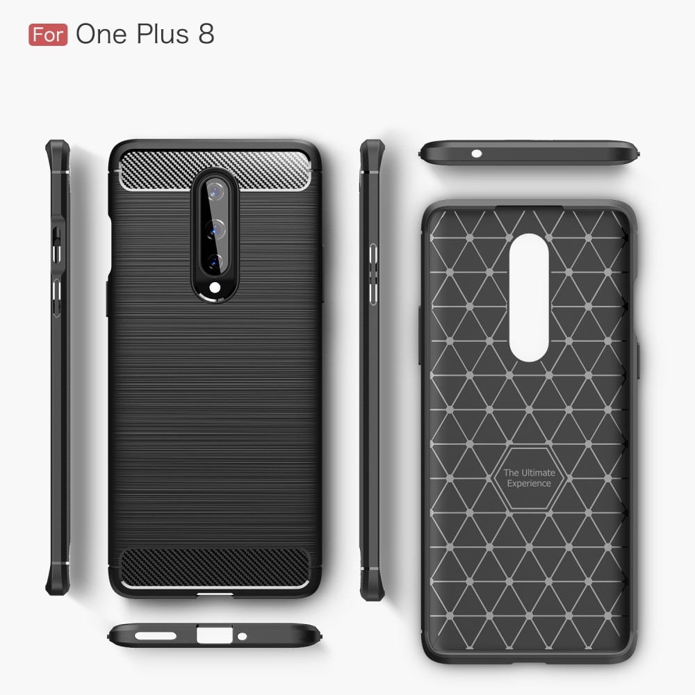 OEM Carbon Fibre Skal OnePlus 8 - Blå