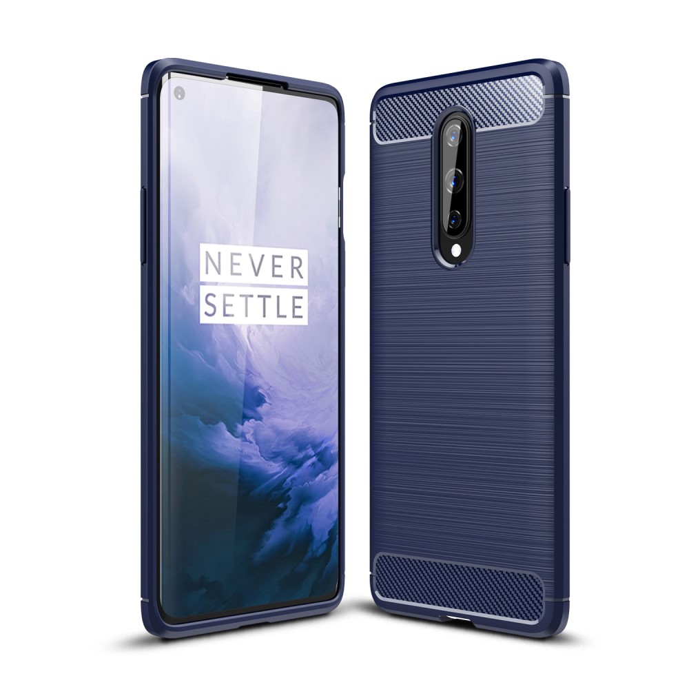 OEM Carbon Fibre Skal OnePlus 8 - Blå
