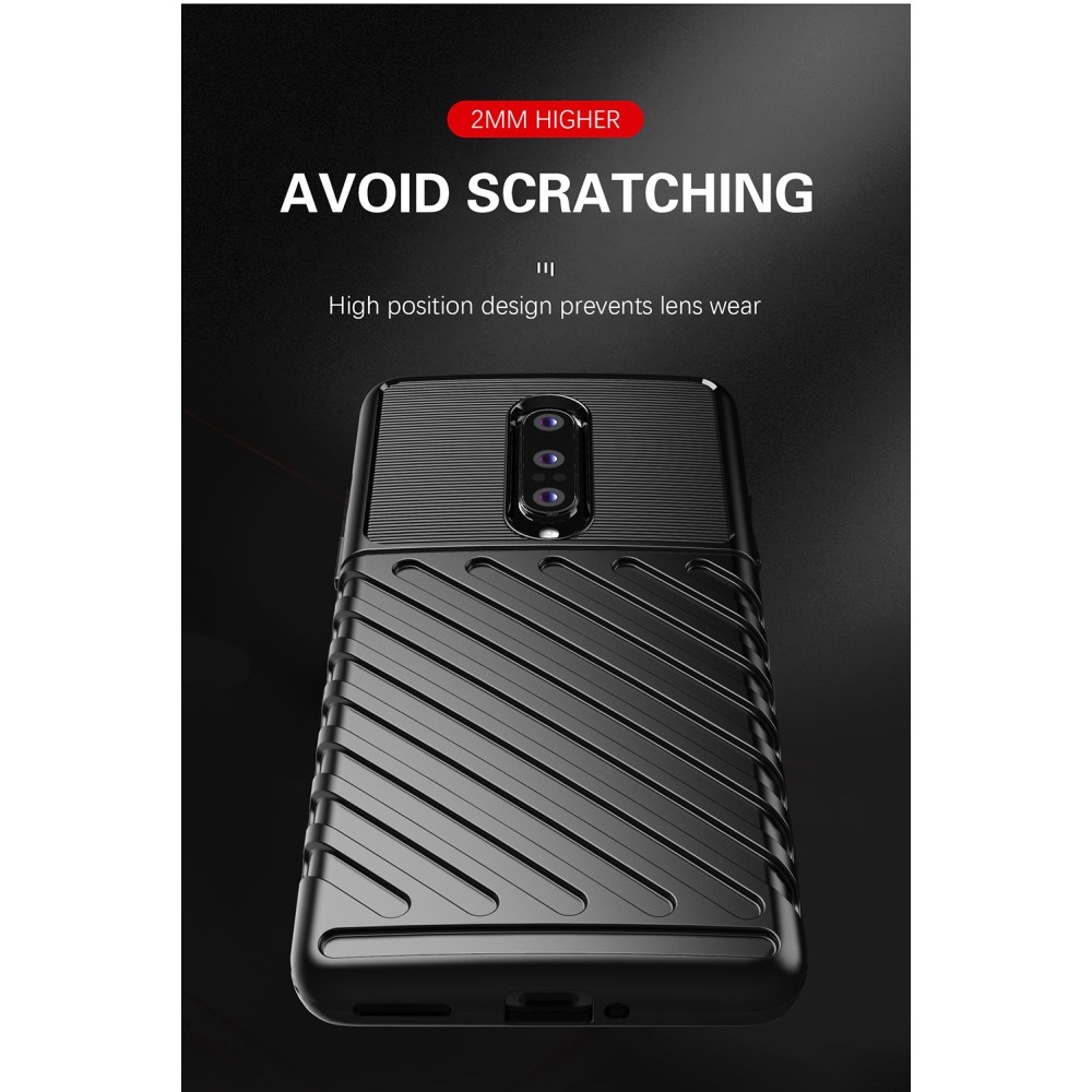 OEM Thunder Twill Texture Skal OnePlus 8 - Blå