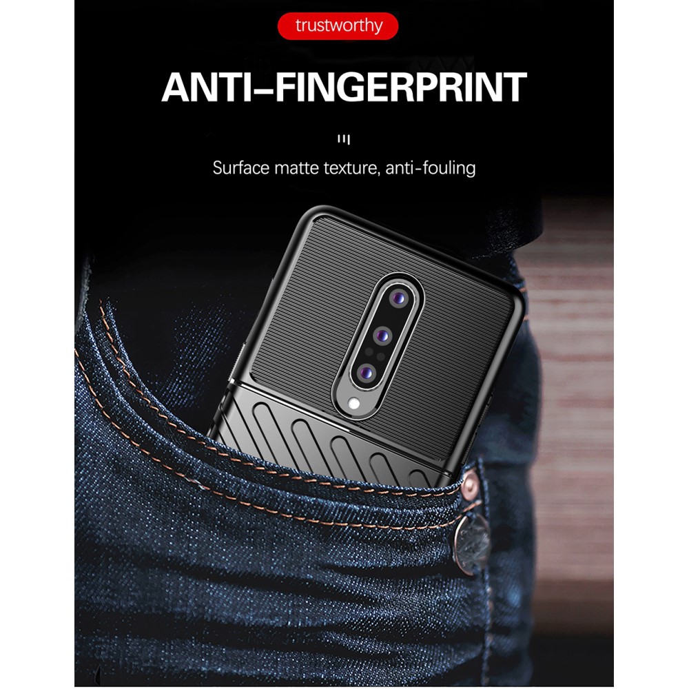 OEM Thunder Twill Texture Skal OnePlus 8 - Blå