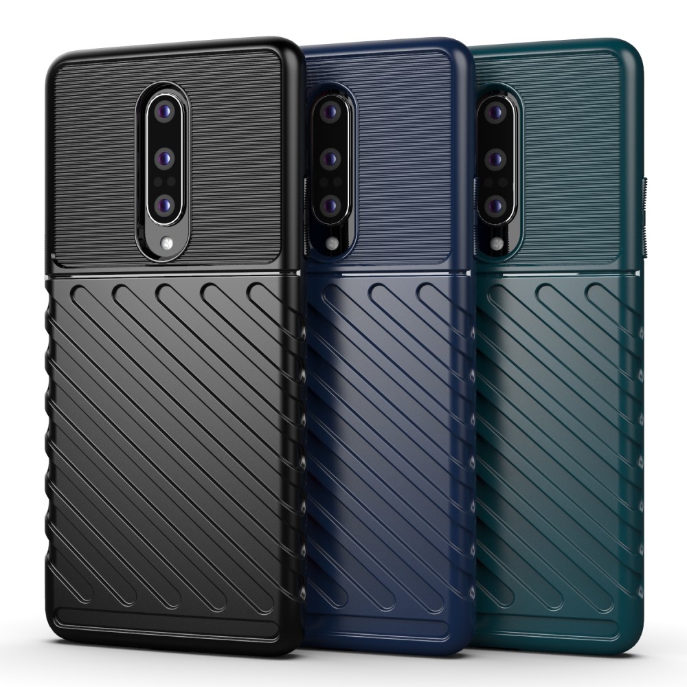 OEM Thunder Twill Texture Skal OnePlus 8 - Blå