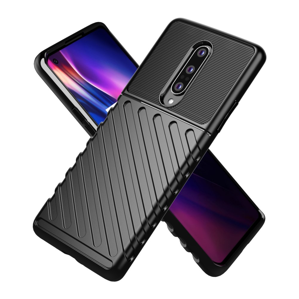 OEM Thunder Twill Texture Skal OnePlus 8 - Svart