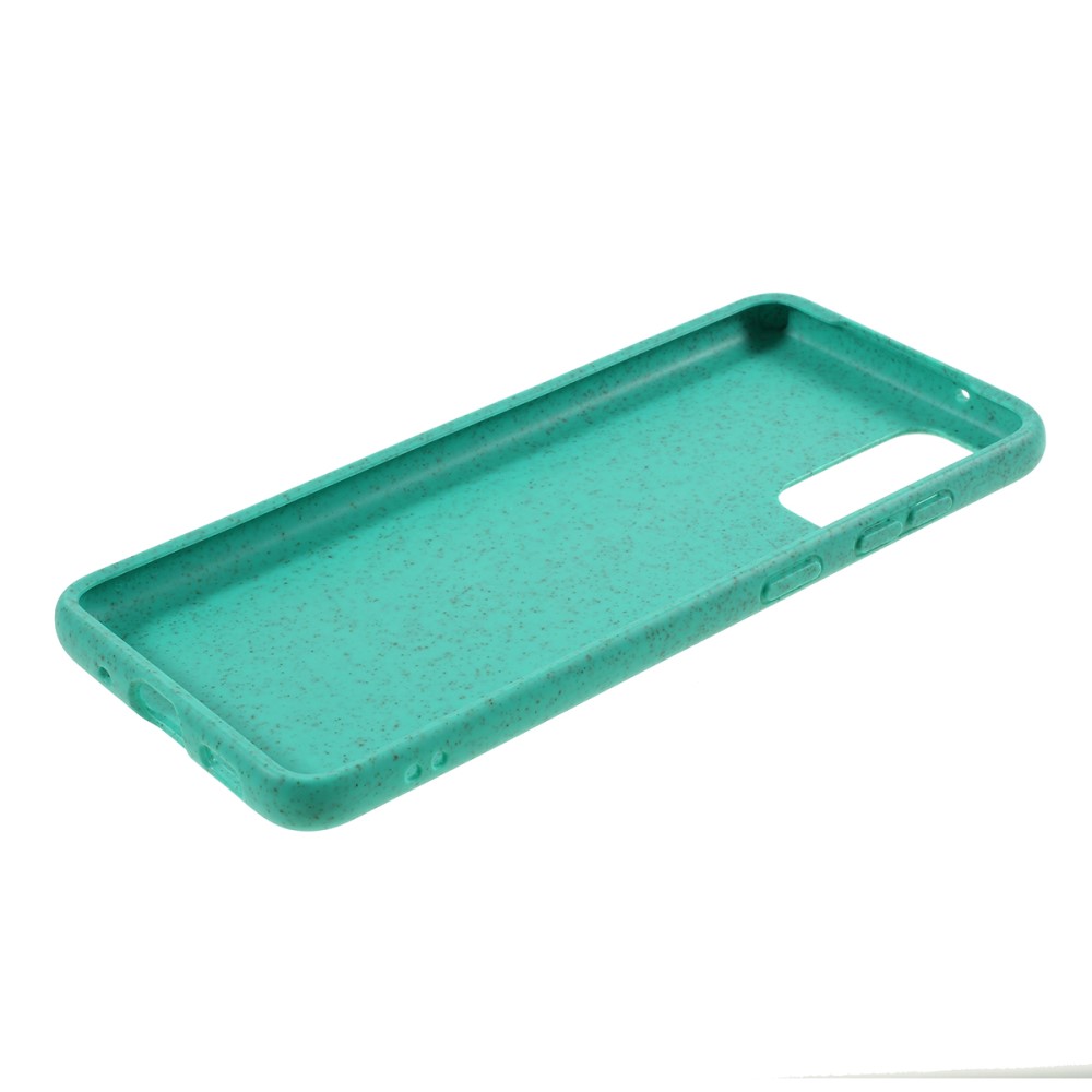 OEM Wheat Straw Eco-Vänlig Mobilskal för Galaxy S20 Plus - Cyan