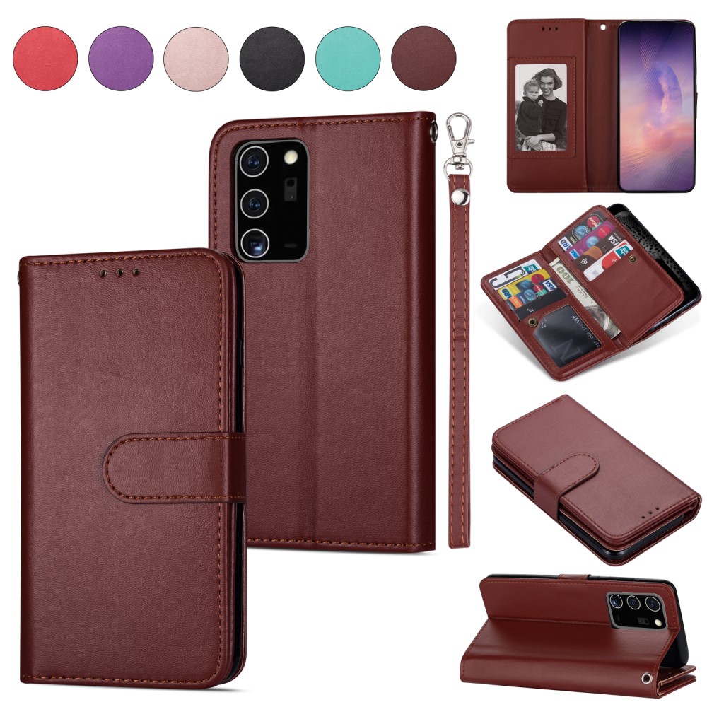 OEM Leather Fodral Till Samsung Galaxy Note 20 Ultra - Brun