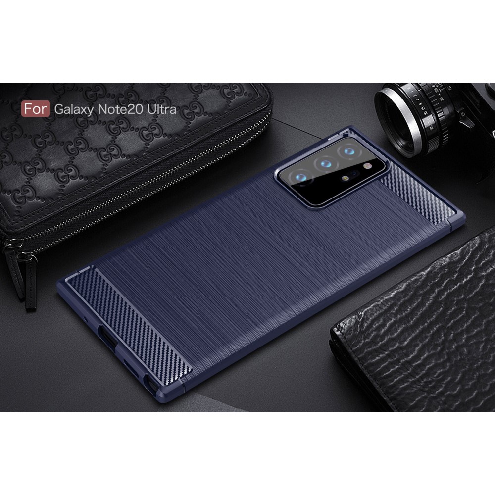 OEM Carbon TPU Skal till Galaxy Note 20 Ultra - Blå
