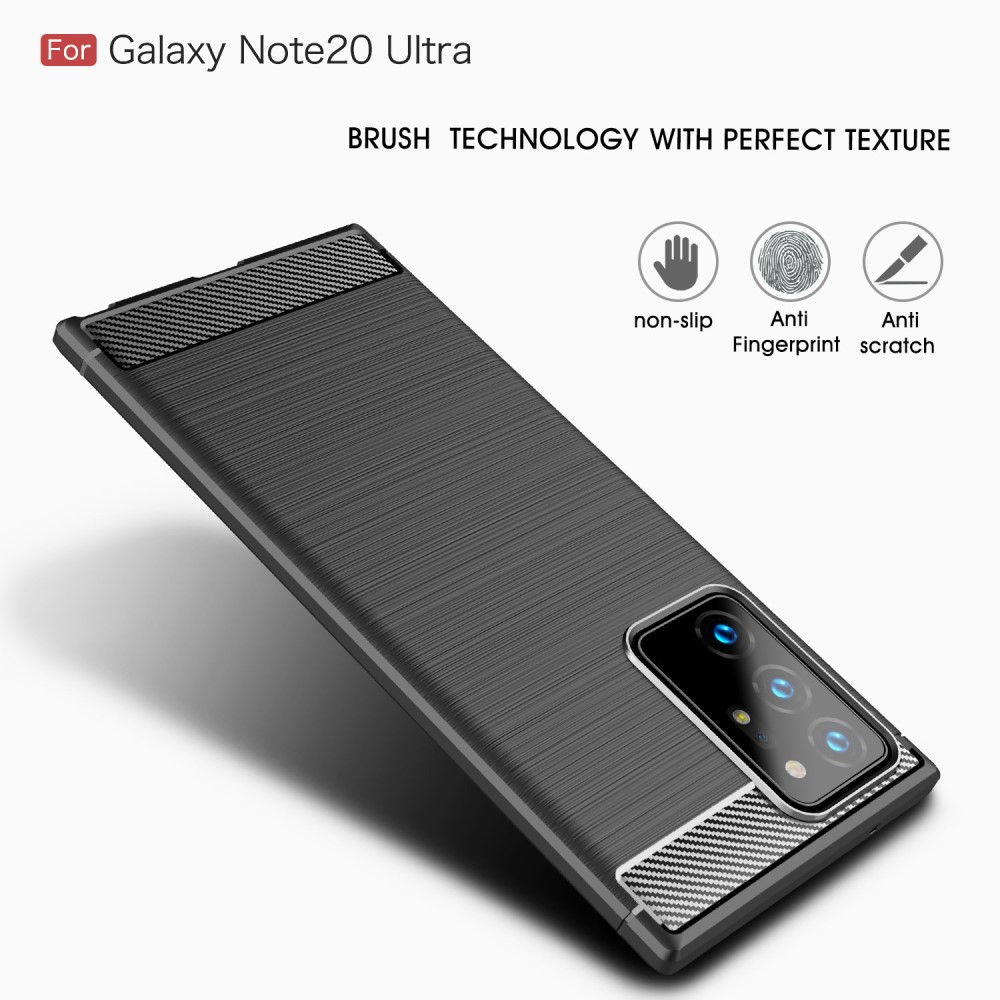OEM Carbon TPU Skal till Galaxy Note 20 Ultra - Svart