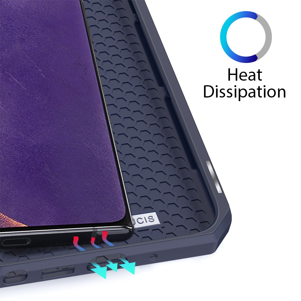 Dux Ducis DUX DUCIS Leather Fodral Till Samsung Galaxy Note 20 - Blå