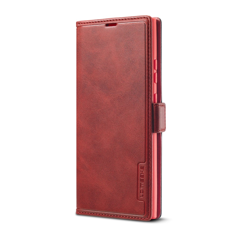 LC.imeeke LC.IMEEKE Leather Fodral Till Samsung Galaxy Note 20 - Röd