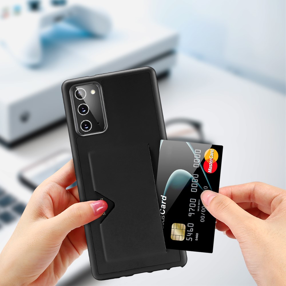Dux Ducis DUX DUCIS Card Slot PU Leather Skal Till Galaxy Note 20 - Svart