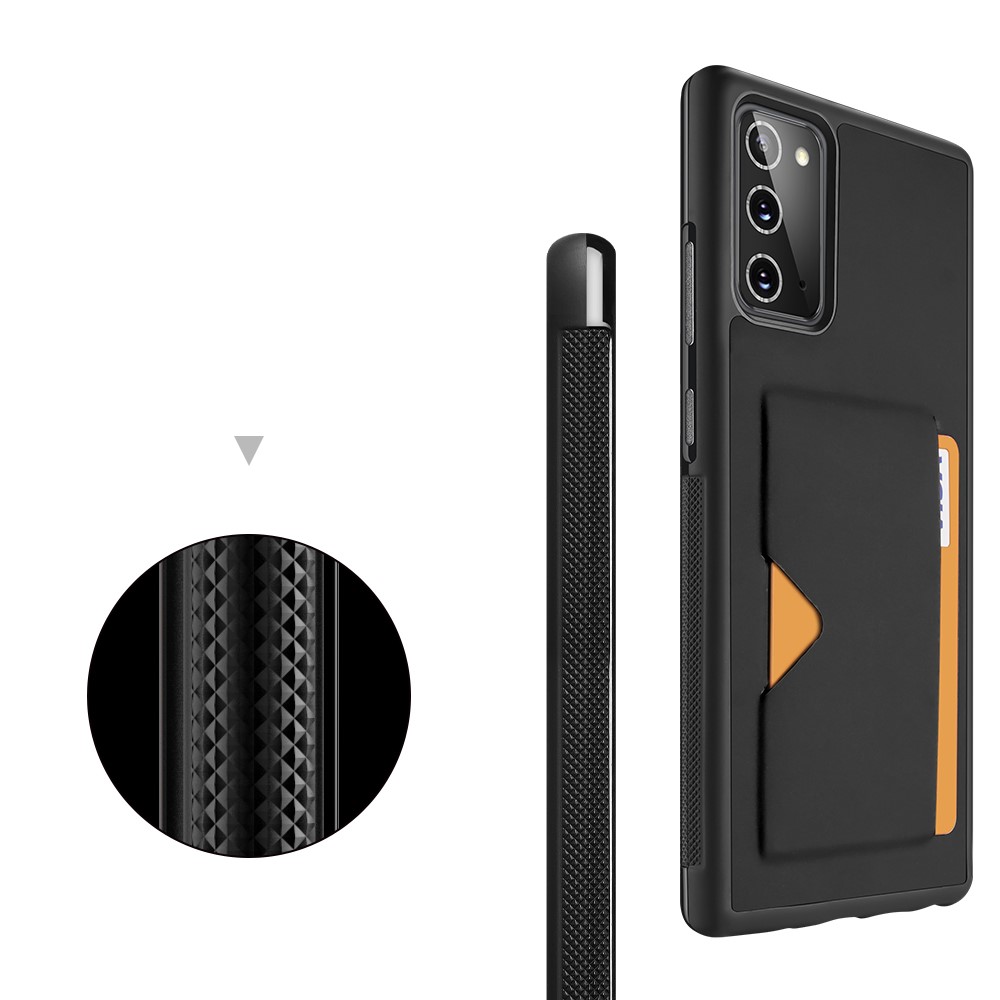 Dux Ducis DUX DUCIS Card Slot PU Leather Skal Till Galaxy Note 20 - Svart