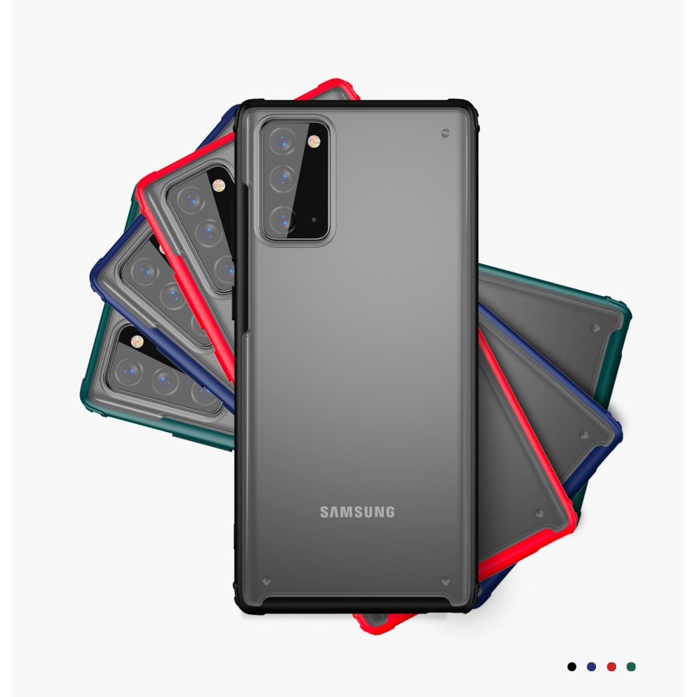 OEM Armor Series Matte PC + TPU Hybrid Skal Till Galaxy Note 20 - Grön