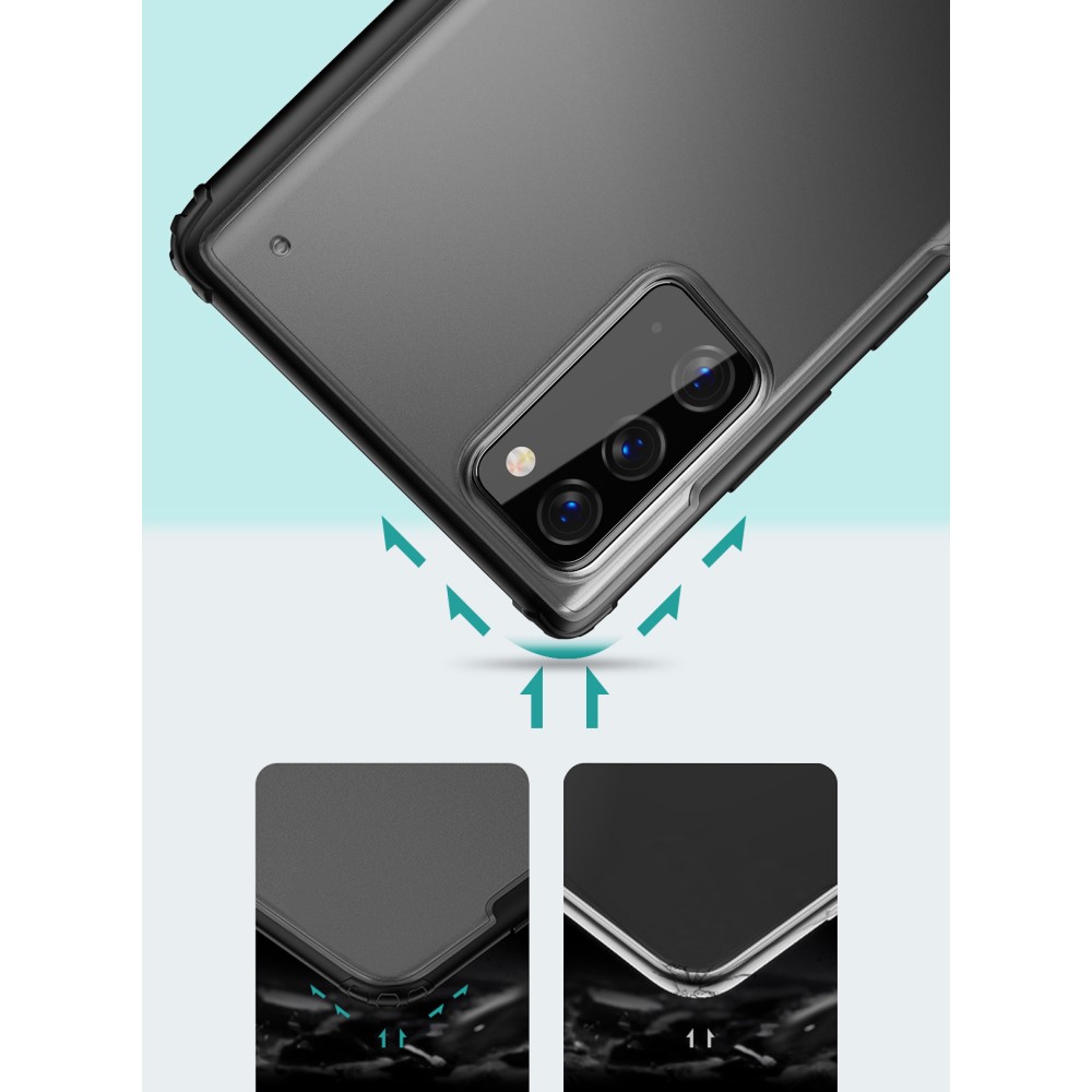 OEM Armor Series Matte PC + TPU Hybrid Skal Till Galaxy Note 20 - Grön