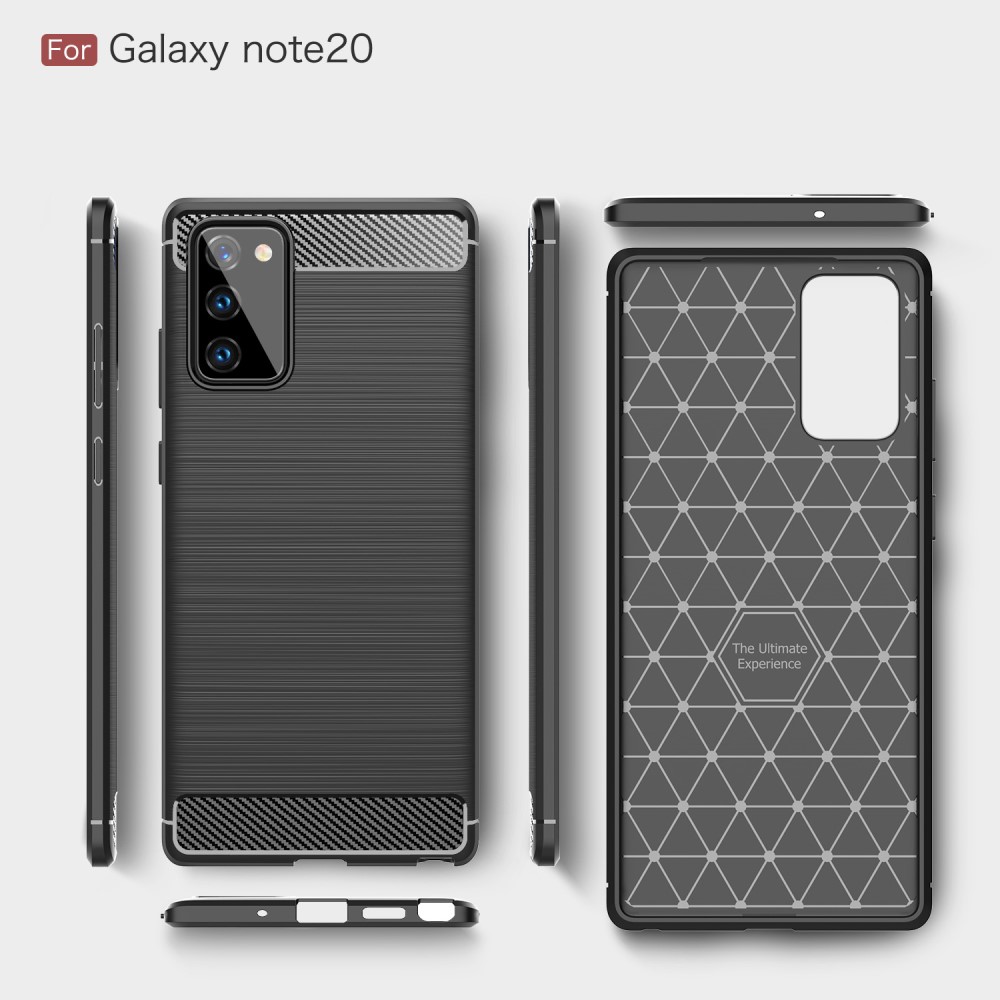 OEM Carbon TPU Skal Till Galaxy Note 20 - Svart