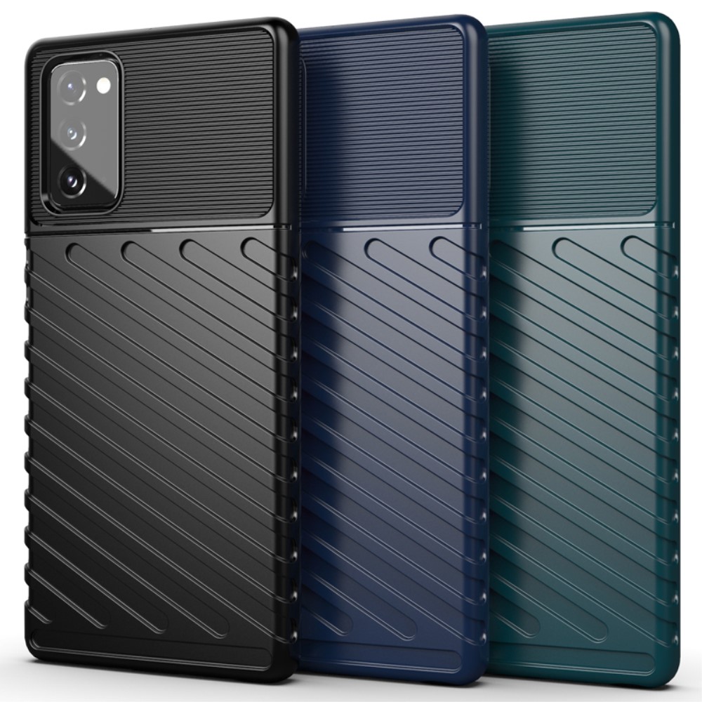 OEM Thunder Twill Texture Skal Till Galaxy Note 20 - Svart