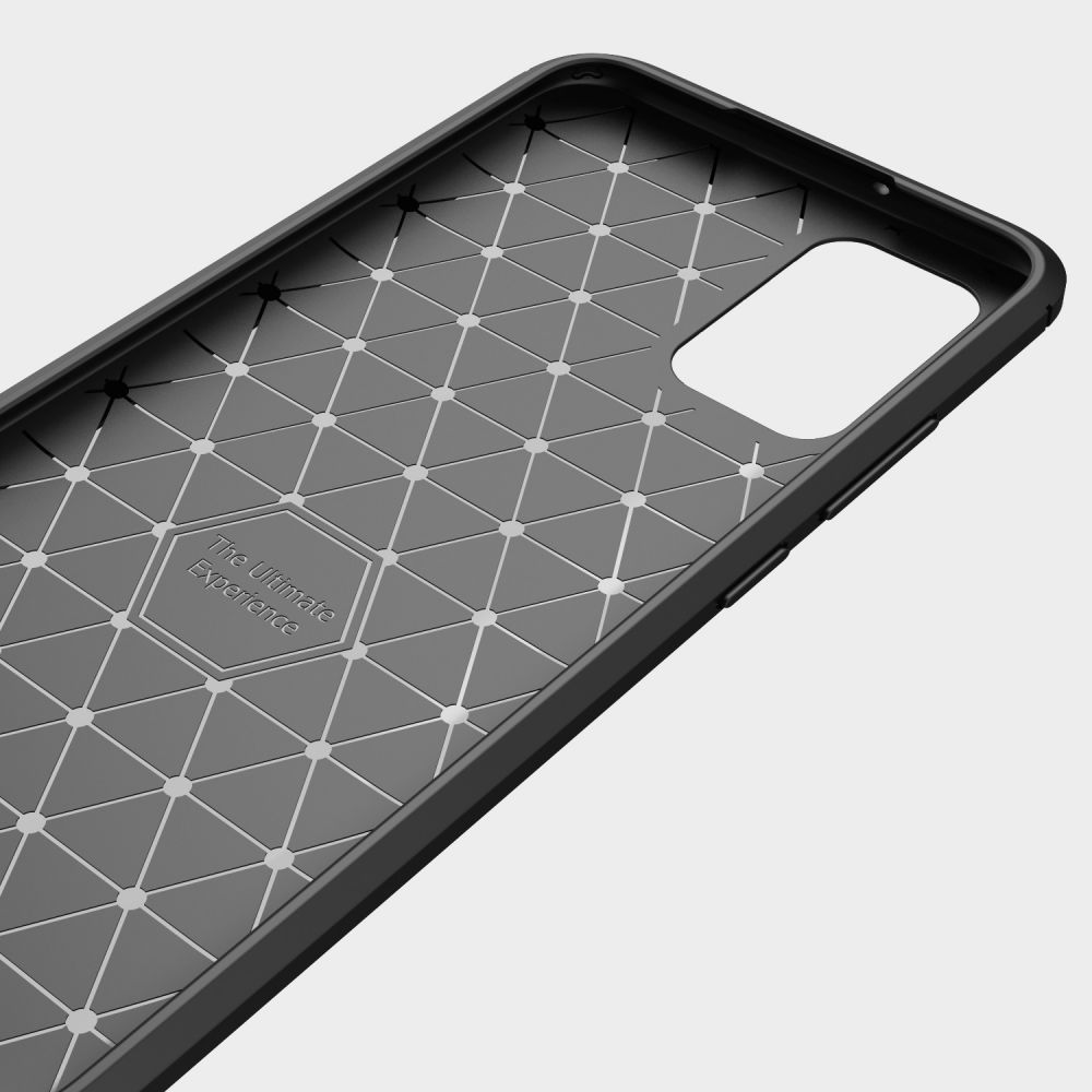 OEM TPU Carbon Mobilskal Galaxy A02S - Svart