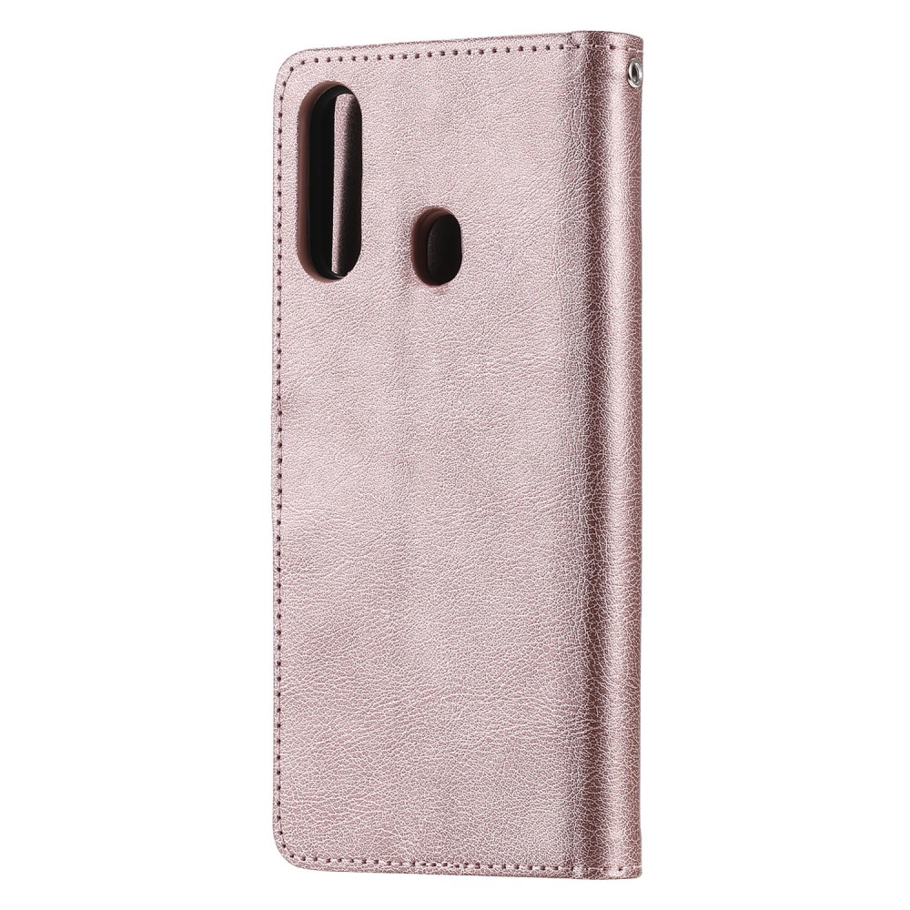 OEM Detachable 2-in-1 Plånboksfodral Samsung Galaxy A20s - Rose Gold
