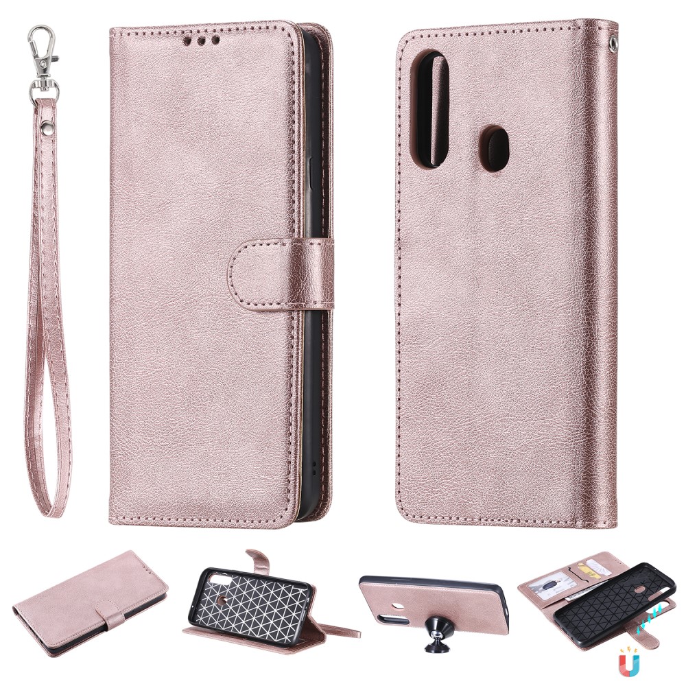 OEM Detachable 2-in-1 Plånboksfodral Samsung Galaxy A20s - Rose Gold