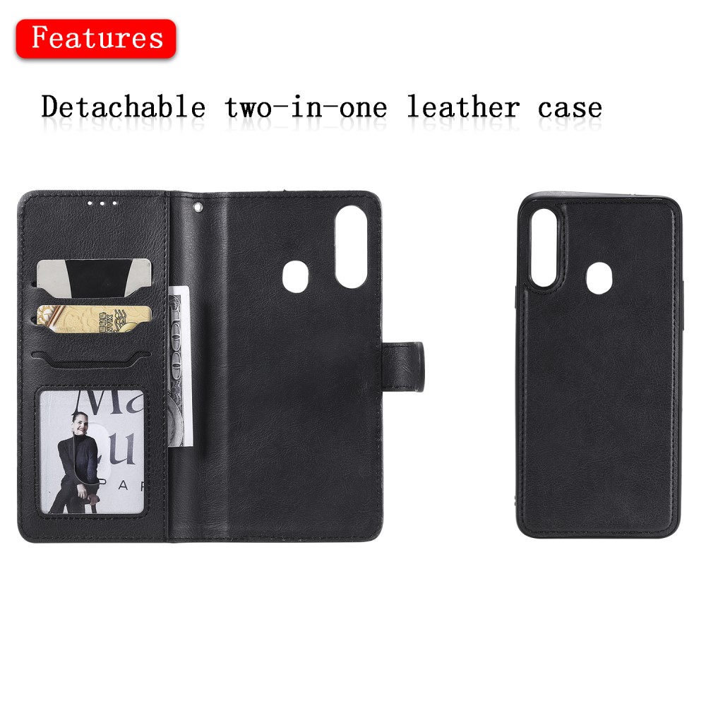 OEM Detachable 2-in-1 Plånboksfodral Samsung Galaxy A20s - Svart