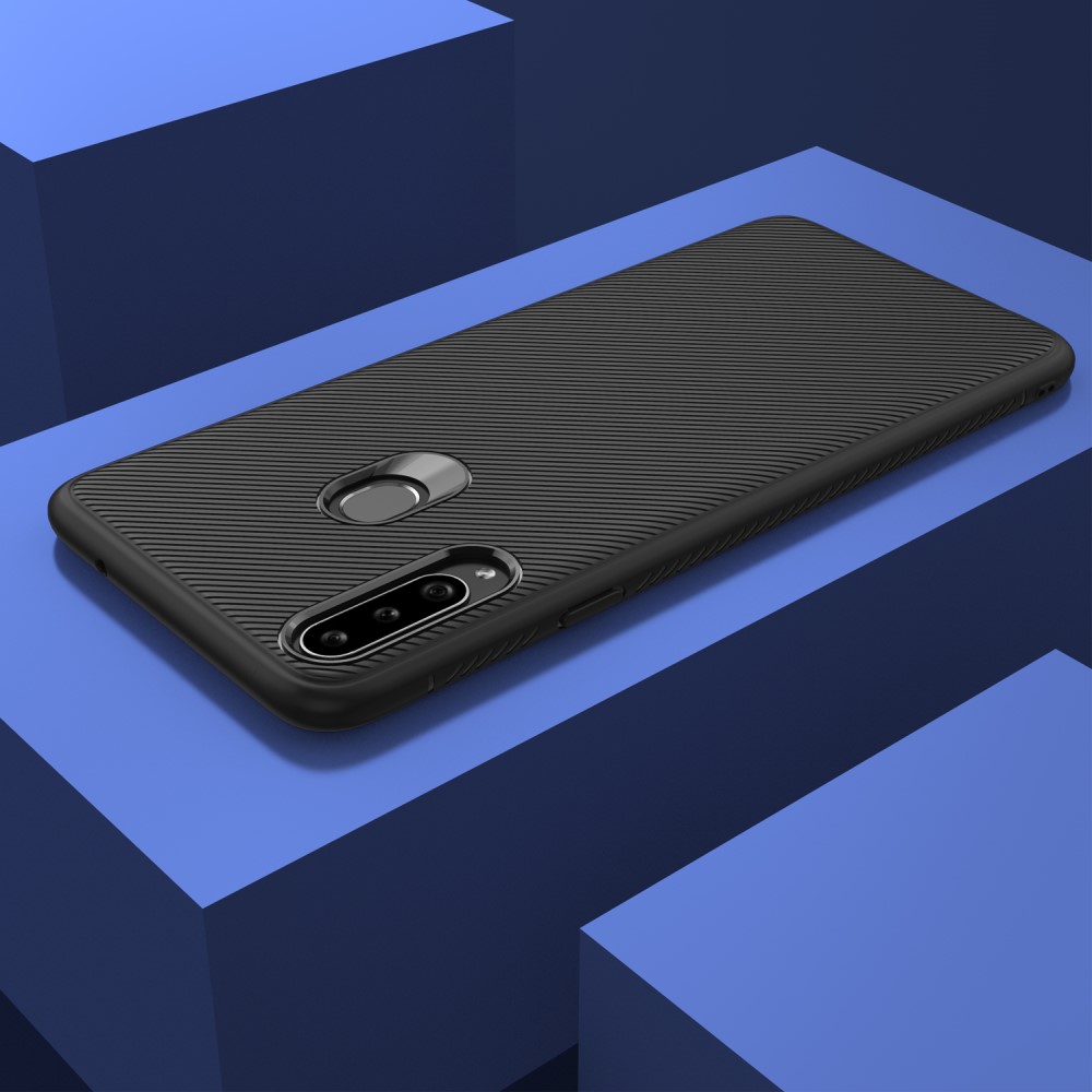 OEM Jazz Twill Mobilskal Samsung Galaxy A20s - Svart