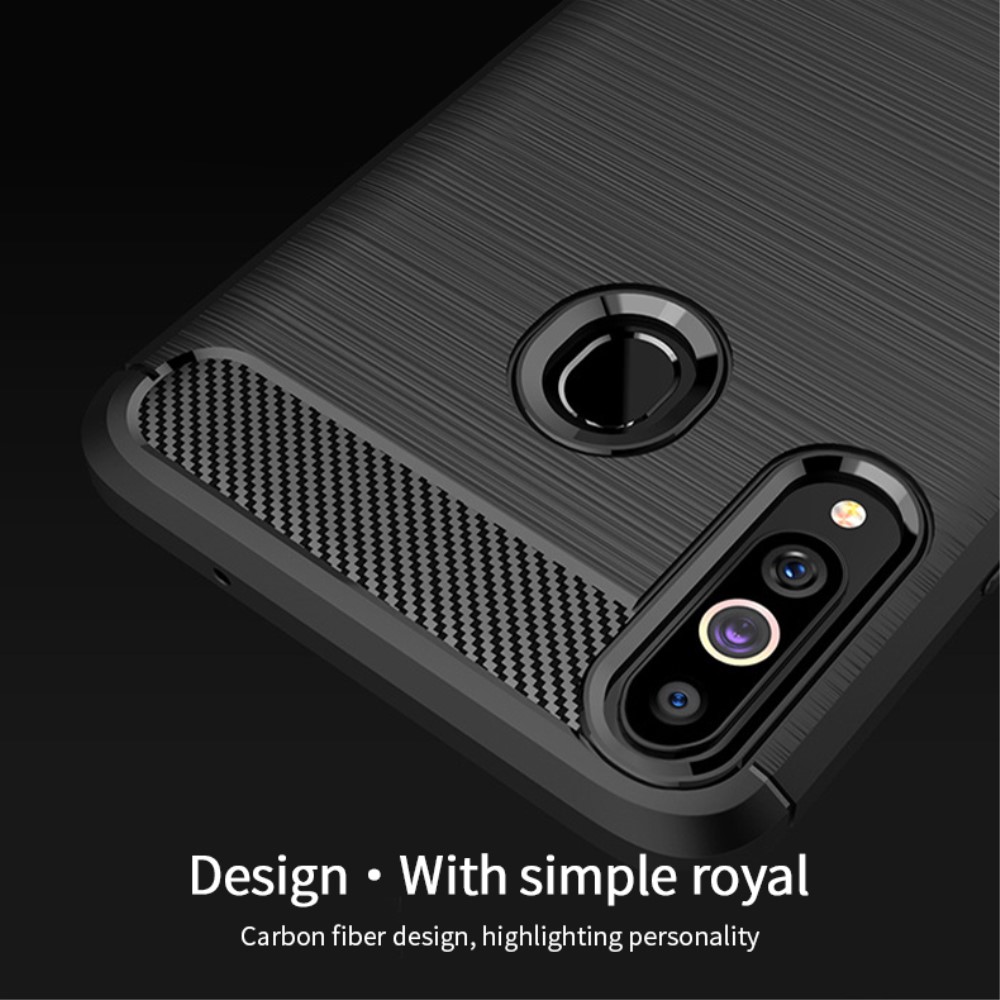 Mofi MOFI Carbon Fiber Samsung Galaxy A20s - Svart