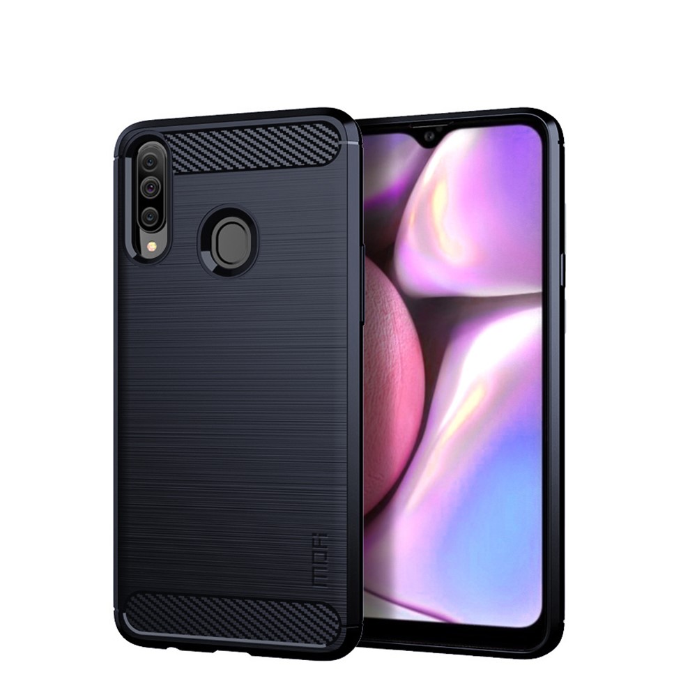 Mofi MOFI Carbon Fiber Samsung Galaxy A20s - Blå