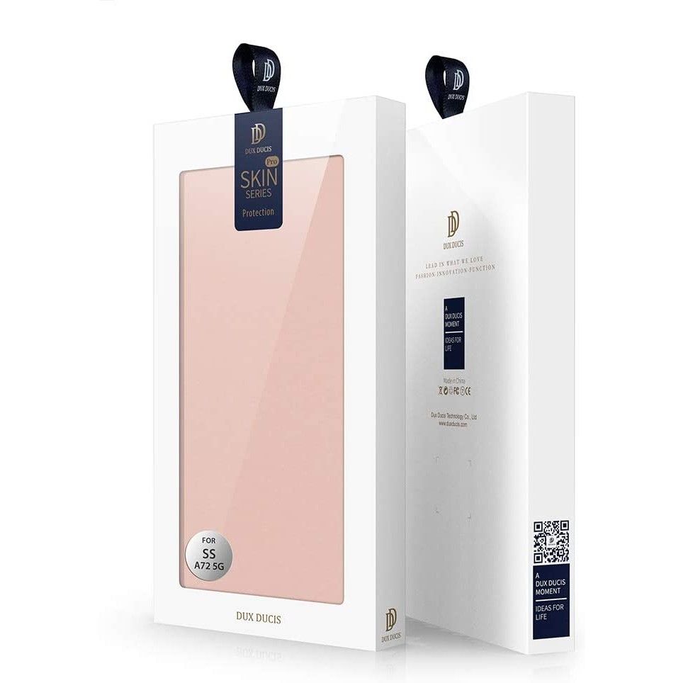 Dux Ducis DUX DUCIS Skin Pro Galaxy A72 Plånboksfodral PU Läder - Rosa