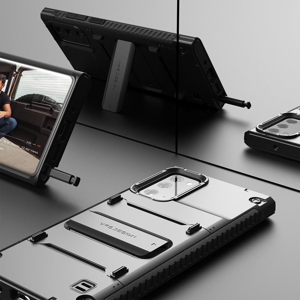 VERUS VRS DESIGN Damda QuickStand Skal Galaxy Note 20 - Svart