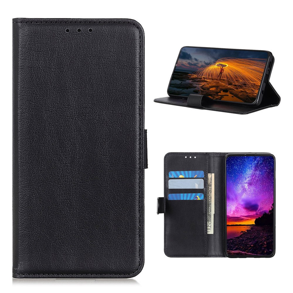 OEM Litchi Läder Plånboksfodral Galaxy S20 FE - Svart